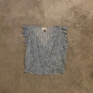 Ruffled Floral Blouse